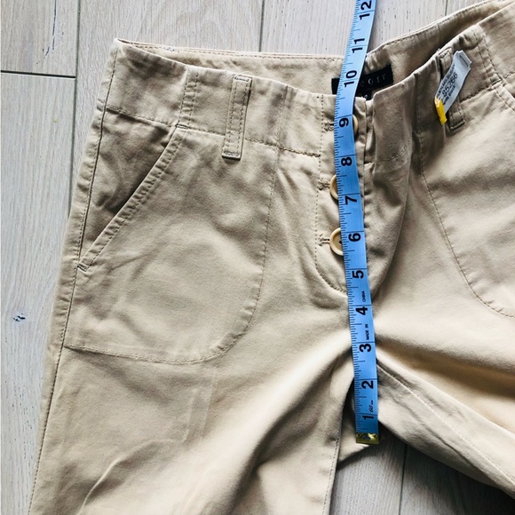 Vintage Theory Wide Leg Capris Pants in Beige - Picture 9 of 12